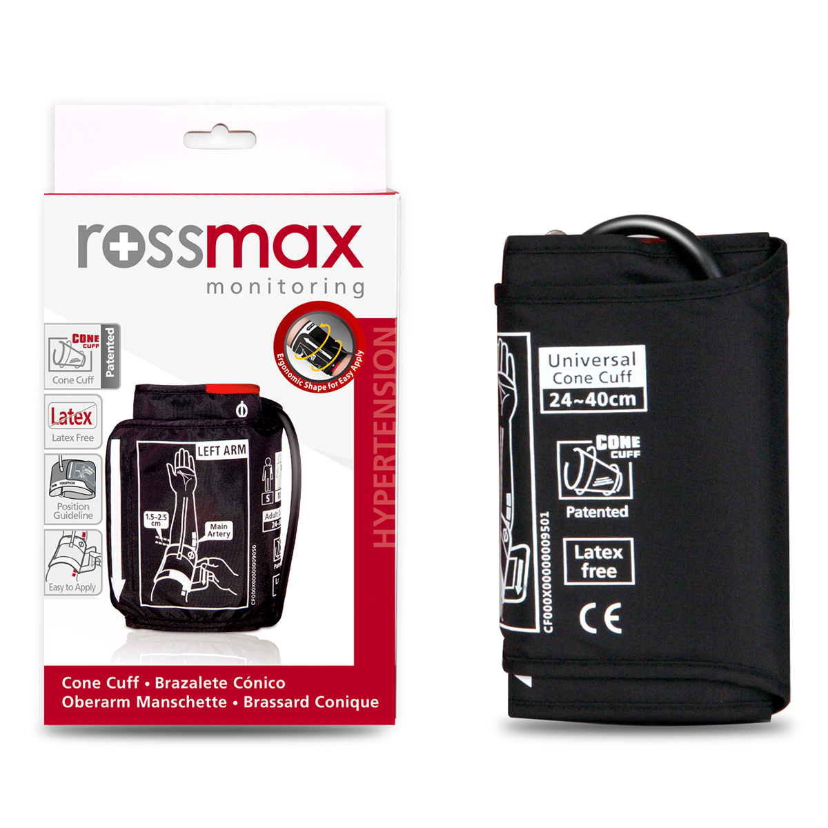 Rossmax Blood Pressure Cone Cuff - Universal (24-40cm) - Medigenix
